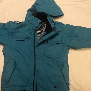 Ripzone X5 Ambush Jacket Boys S Primaloft 10,000mm Plaid Ski Snowboarding Winter